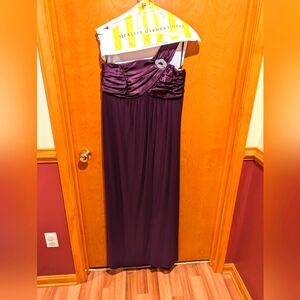 Asymmetrical Purple Gown